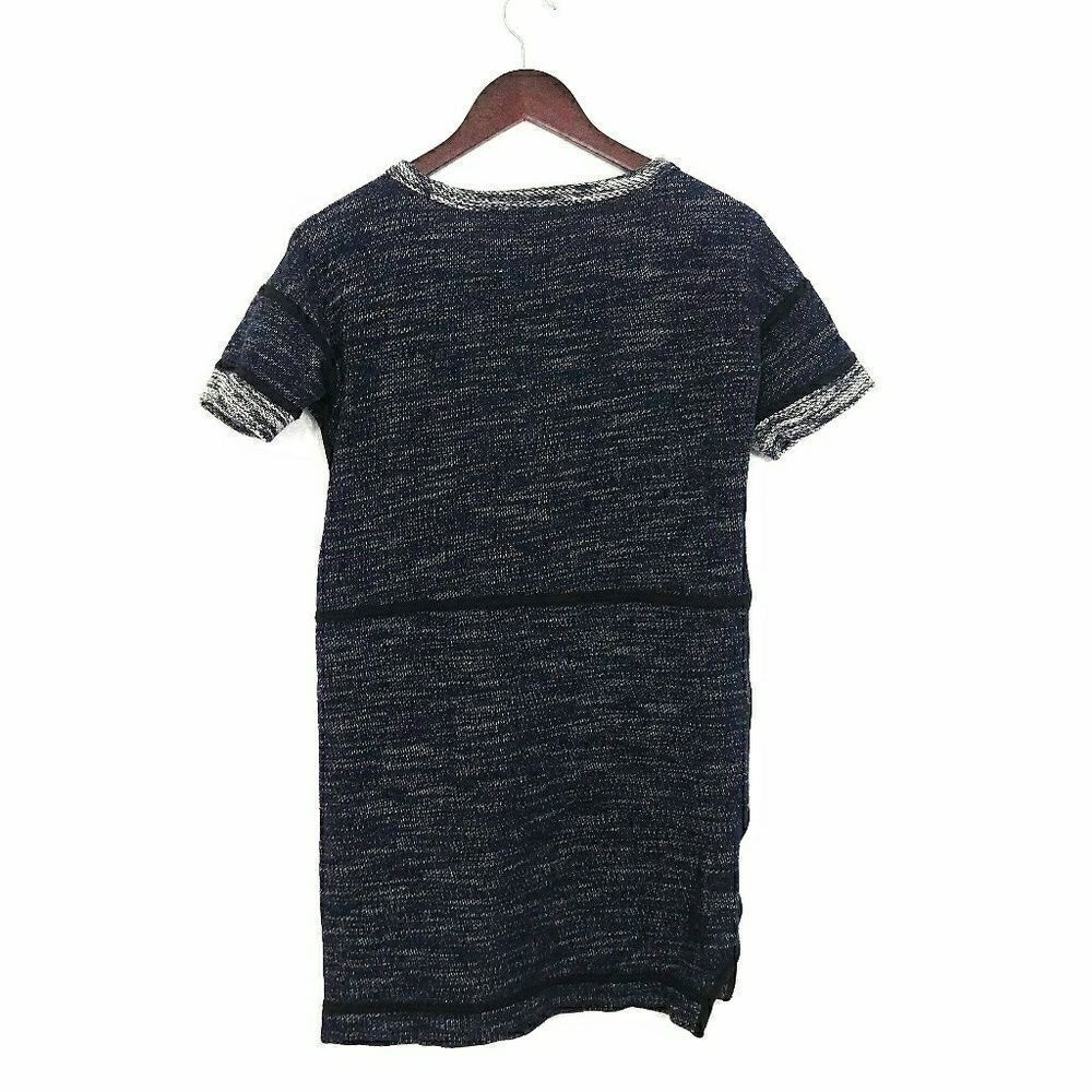 MADEWELL Textured Sweater Dress Marled Blue XS Women's - Picture 4 of 5